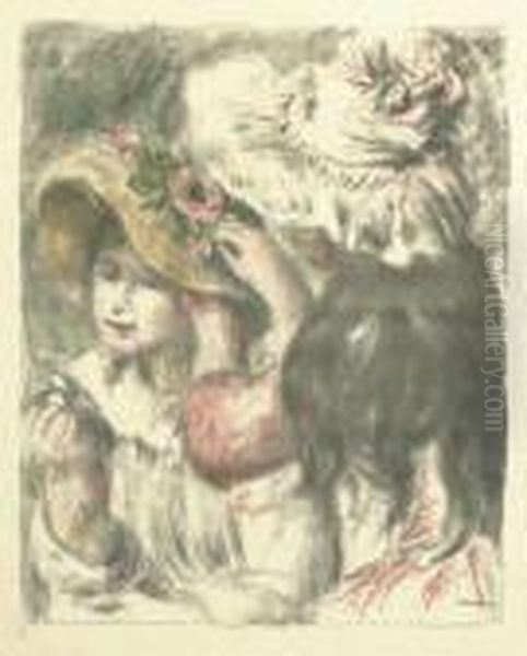 Le Chapeau Epingle, 2e Planche (d.; S. 30) Oil Painting by Pierre Auguste Renoir