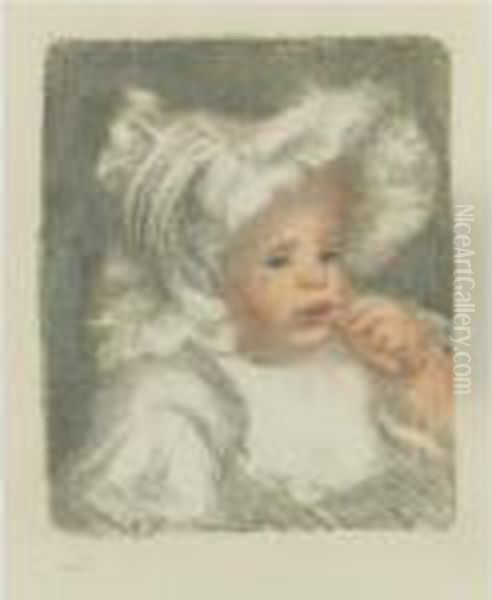 L'enfant Au Biscuit (d.; S. 31) Oil Painting by Pierre Auguste Renoir