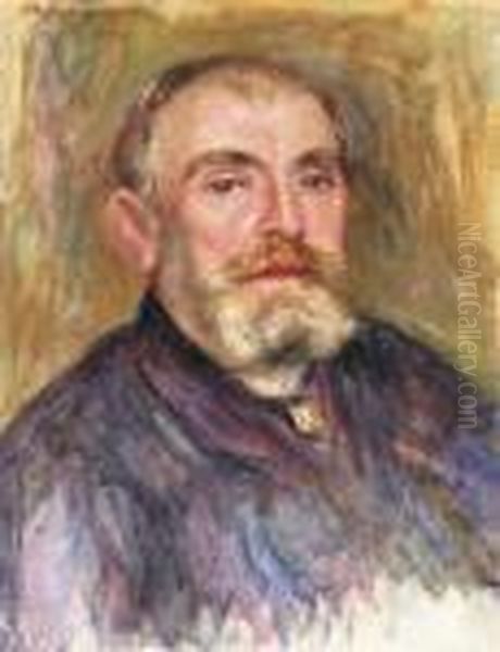 Portrait De Henri Lerolle Oil Painting by Pierre Auguste Renoir