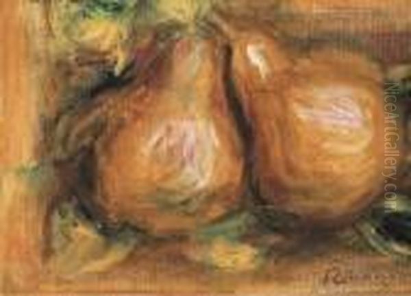 Les Poires Oil Painting by Pierre Auguste Renoir