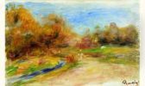 Chemin Oil Painting by Pierre Auguste Renoir