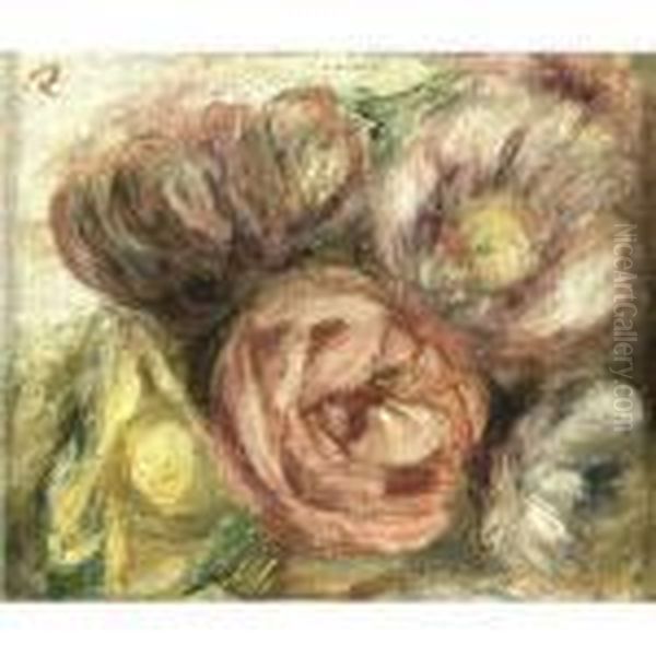 Fleurs Oil Painting by Pierre Auguste Renoir