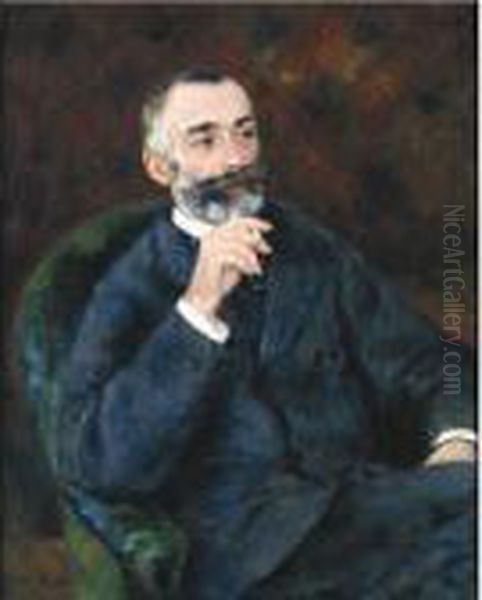 Portrait De Paul Berard Oil Painting by Pierre Auguste Renoir