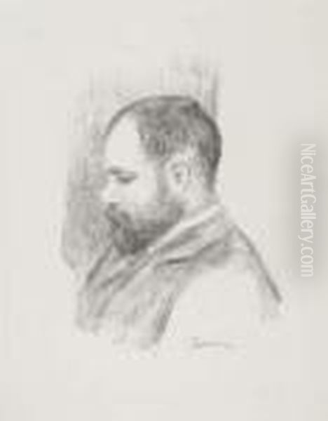 Ambroise Vollard Oil Painting by Pierre Auguste Renoir