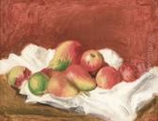 Poires Et Pommes Oil Painting by Pierre Auguste Renoir