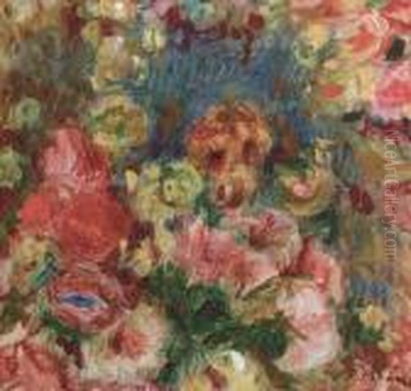 Fleurs Oil Painting by Pierre Auguste Renoir