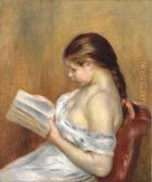 La Lecture Oil Painting by Pierre Auguste Renoir