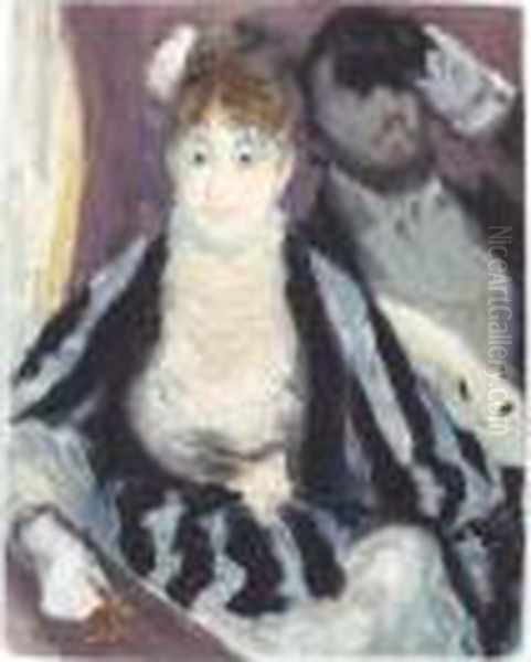 La Loge (g./p. 661) Oil Painting by Pierre Auguste Renoir