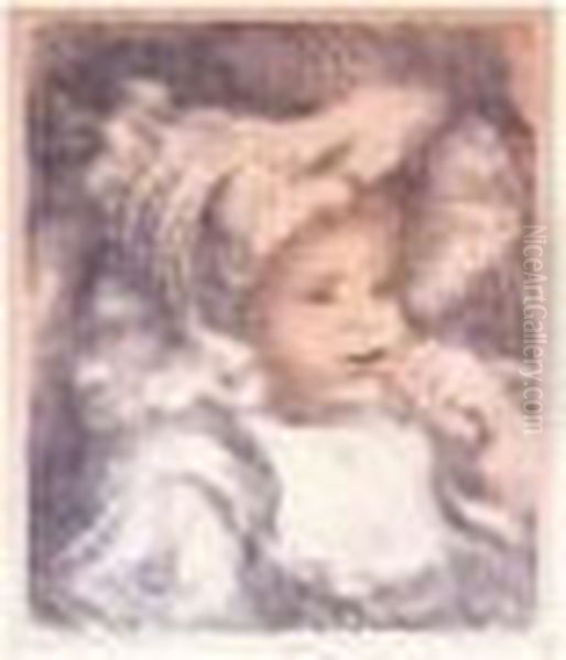 L'enfant Au Biscuit Oil Painting by Pierre Auguste Renoir