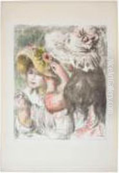 Le Chapeau Epingle, 2eme Planche (d., S.30) Oil Painting by Pierre Auguste Renoir