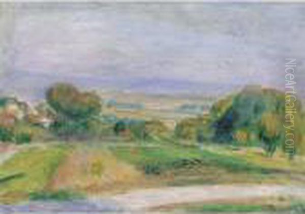 Paysage, Magagnosc Oil Painting by Pierre Auguste Renoir