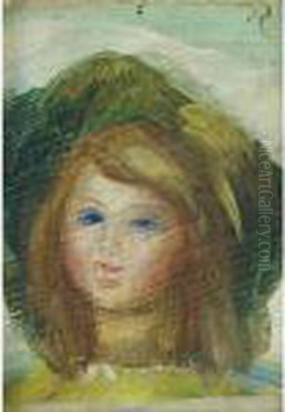 Jeune Fille Oil Painting by Pierre Auguste Renoir