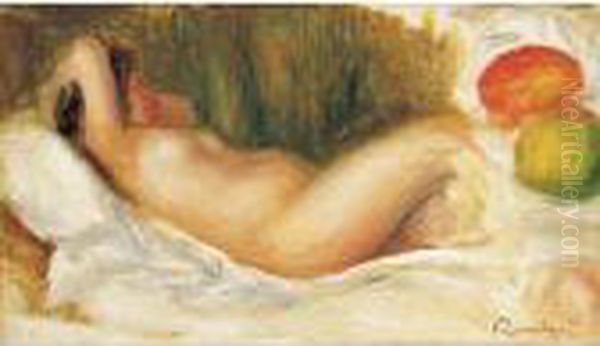 Femme Nue Couchee Oil Painting by Pierre Auguste Renoir