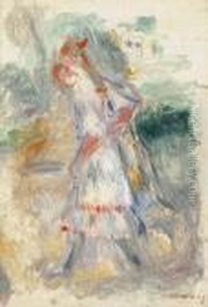 Les Fillettes Oil Painting by Pierre Auguste Renoir