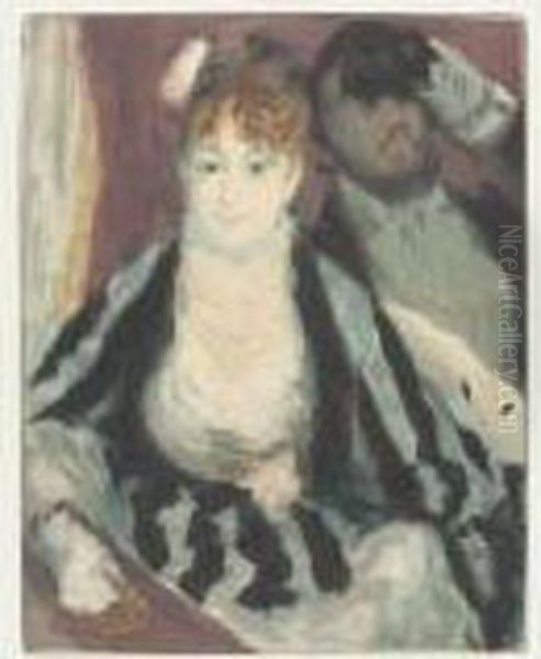 La Loge (g./p. 661) Oil Painting by Pierre Auguste Renoir