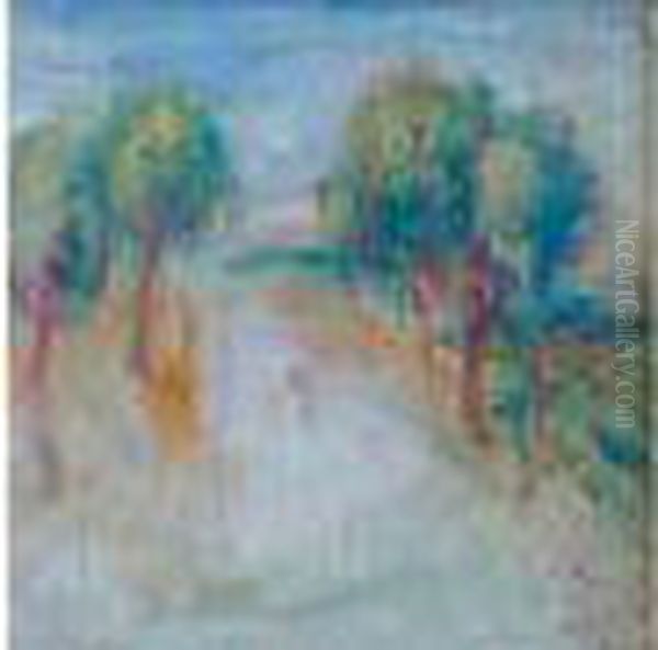  Le Chemin Ombrage  Oil Painting by Pierre Auguste Renoir