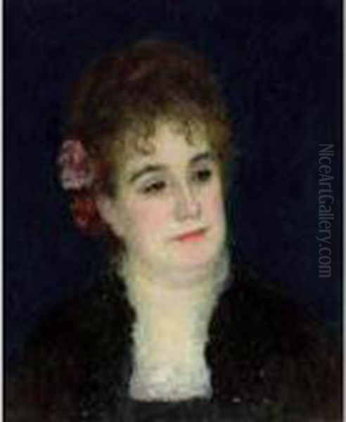 Portrait De Madame Charpentier Oil Painting by Pierre Auguste Renoir