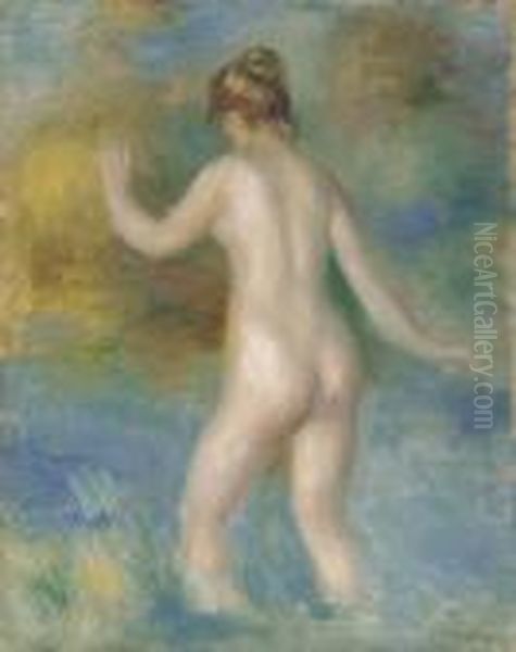 La Baigneuse Oil Painting by Pierre Auguste Renoir