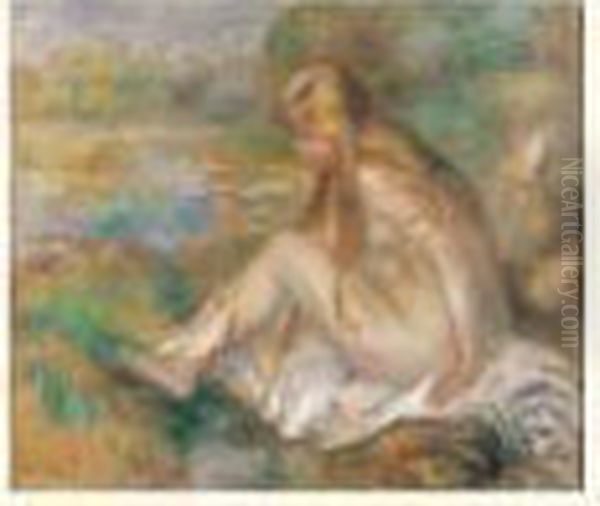 Le Bain Oil Painting by Pierre Auguste Renoir