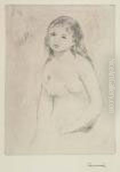 Etude Pour Une Baigneuse Oil Painting by Pierre Auguste Renoir