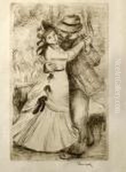 La Danse A La Campagne, 2eme Planche (delteil, Stella 2)
Soft-ground Etching Oil Painting by Pierre Auguste Renoir