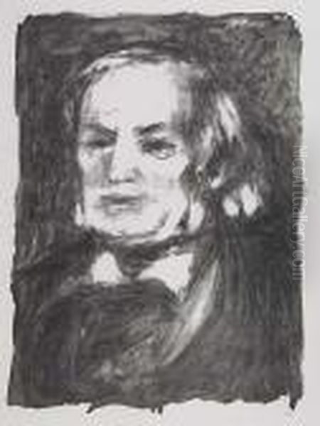 Richard Wagner Oil Painting by Pierre Auguste Renoir