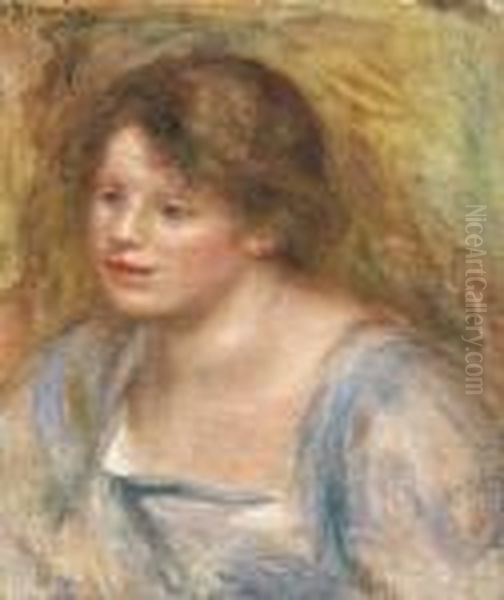 Portrait De Lucienne Oil Painting by Pierre Auguste Renoir