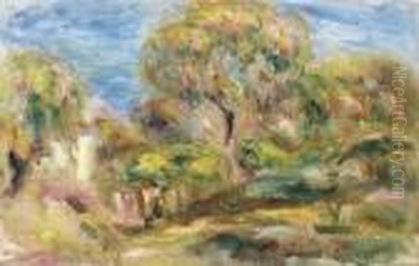 Paysage Oil Painting by Pierre Auguste Renoir