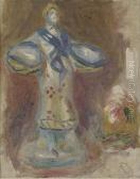 Statuette En Faience Oil Painting by Pierre Auguste Renoir