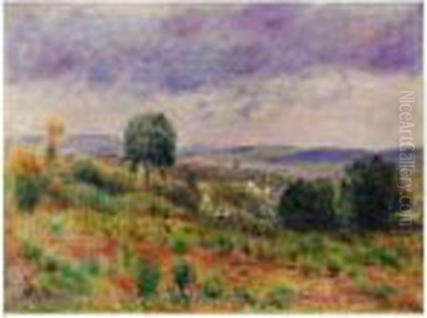 Paysage: Auvers-sur-oise Oil Painting by Pierre Auguste Renoir