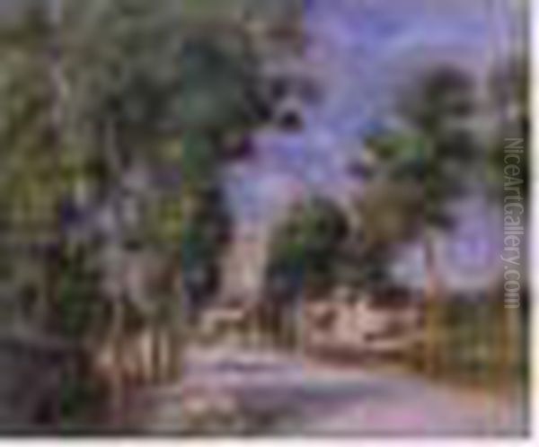 Entree Du Village D'essoyes Oil Painting by Pierre Auguste Renoir