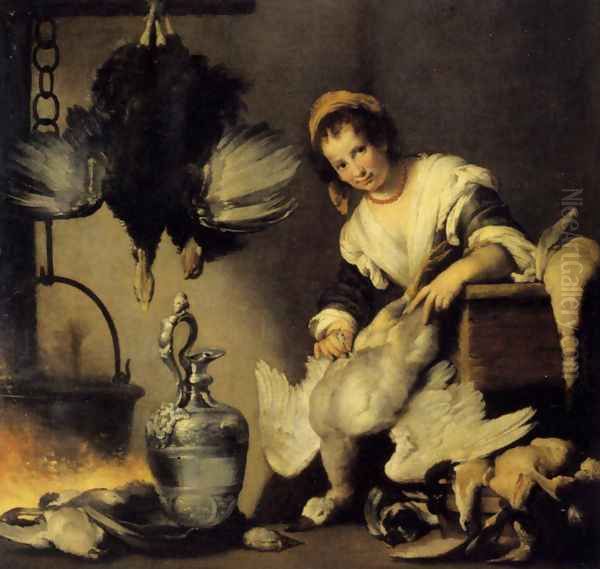 The Cook c. 1625 Oil Painting by Bernardo Strozzi