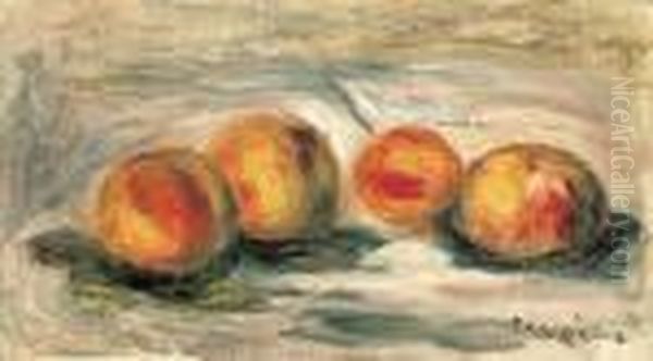 Peches Oil Painting by Pierre Auguste Renoir