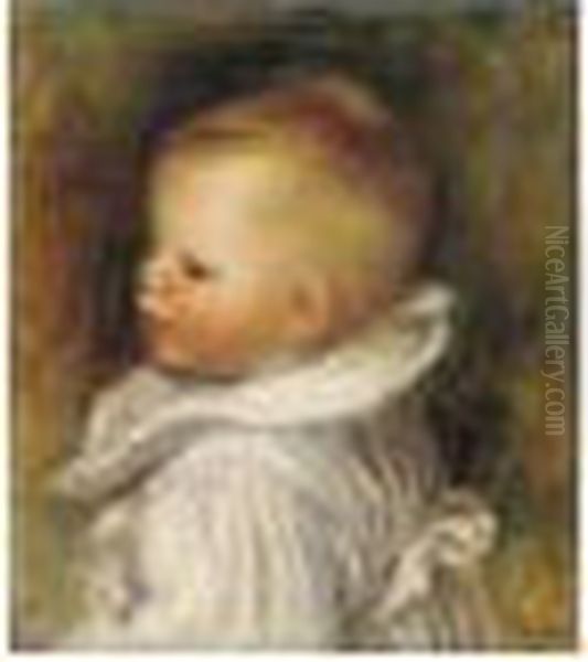 Buste D'enfant Oil Painting by Pierre Auguste Renoir