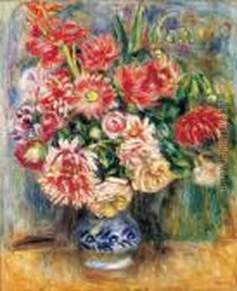 Bouquet Oil Painting by Pierre Auguste Renoir