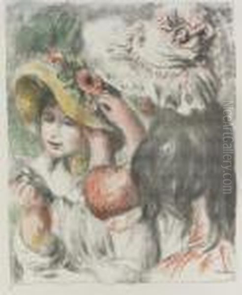 Le Chapeau Epingle Oil Painting by Pierre Auguste Renoir