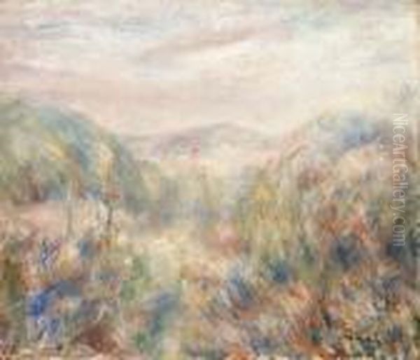 Alpes Maritimes Oil Painting by Pierre Auguste Renoir