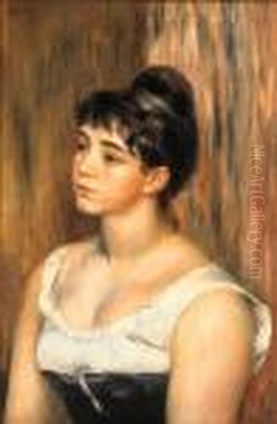 Portrait De Suzanne Valadon Oil Painting by Pierre Auguste Renoir