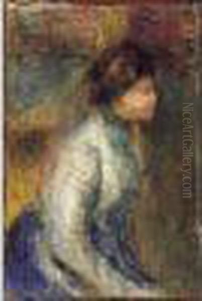 Femme Assise Oil Painting by Pierre Auguste Renoir