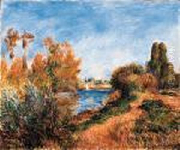 La Seine Argenteuil Oil Painting by Pierre Auguste Renoir