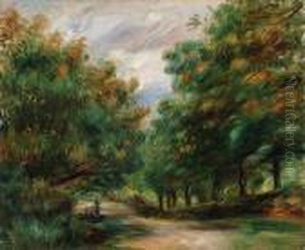 La Route Aux Environs De Cagnes Oil Painting by Pierre Auguste Renoir