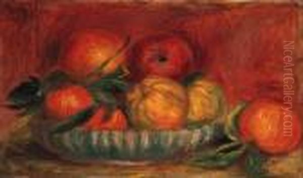 Nature Morte Aux Pommes Et Oranges Oil Painting by Pierre Auguste Renoir