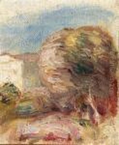 La Poste Cagnes Oil Painting by Pierre Auguste Renoir