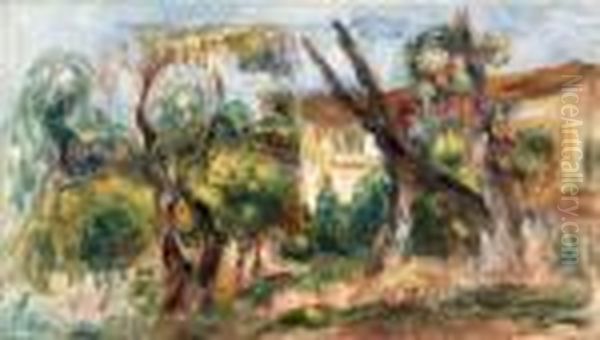 Paysage Oil Painting by Pierre Auguste Renoir