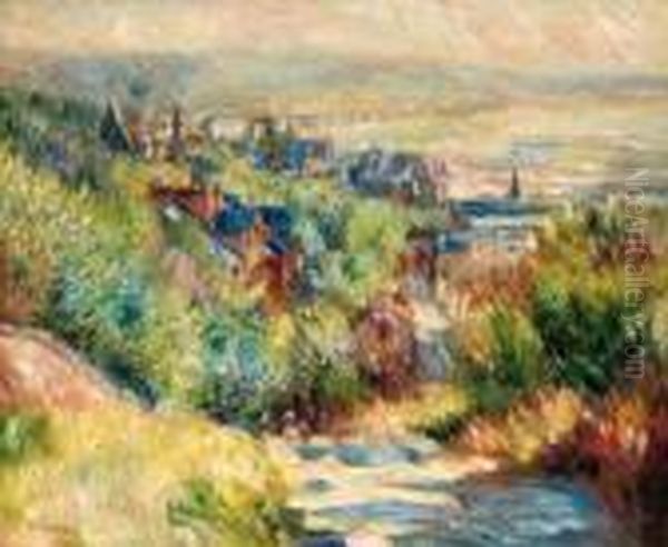 Les Hauteurs De Trouville (the Hills Of Trouville) Oil Painting by Pierre Auguste Renoir