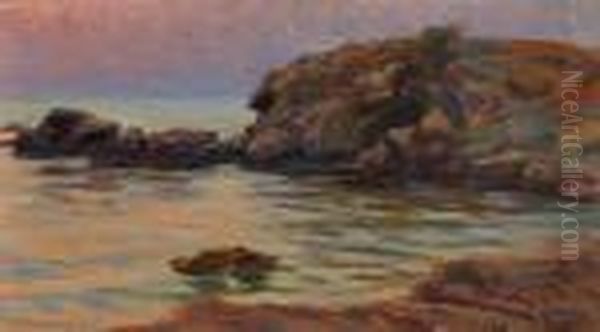 Marina Ad Antignano Oil Painting by Renuccio Renucci