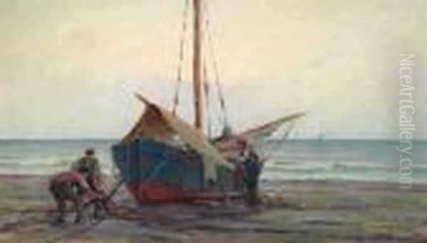 Pescatori Oil Painting by Renuccio Renucci