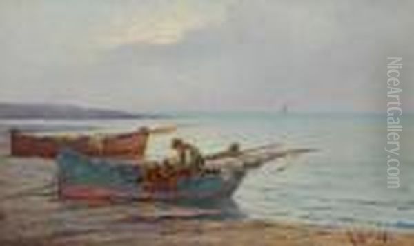 Pescatore Oil Painting by Renuccio Renucci