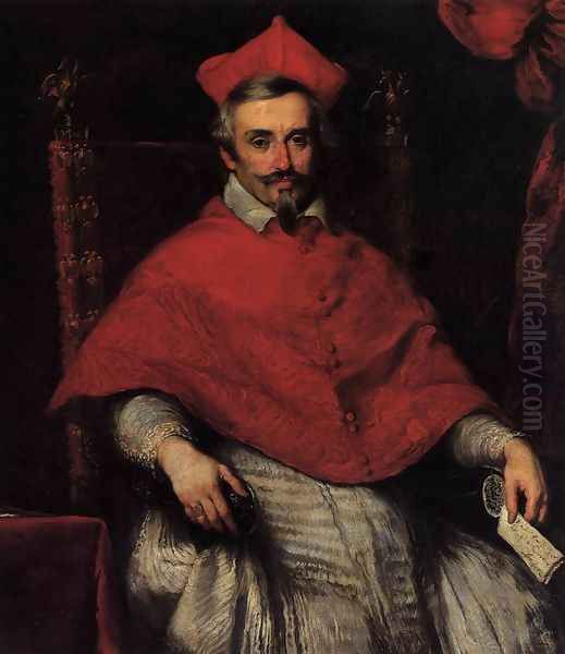 Portrait of Cardinal Federico Cornaro Oil Painting by Bernardo Strozzi