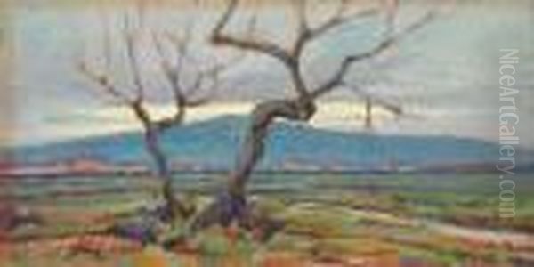 Campagna Toscana Oil Painting by Renuccio Renucci